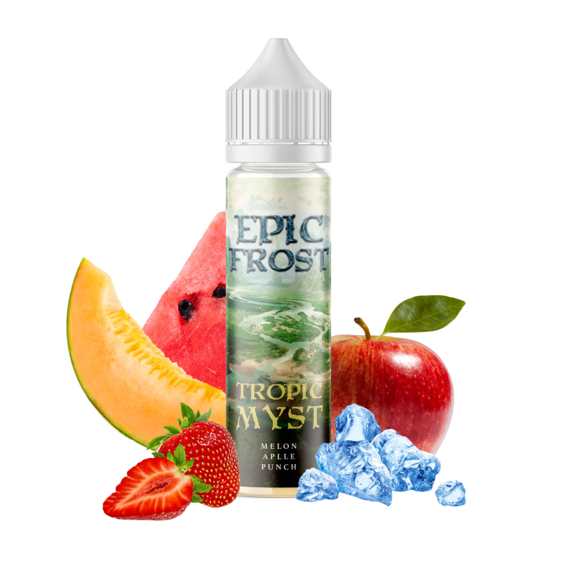 50 ml TROPIC MYST - EPIC FROST BY THE FUU - 50ML SHORTFILLErleben Sie einen prickelnden Schauer mit dem e-Liquid Tropic Myst von Epic Frost!Es erzeugt einen dichten Nebel, prall gefüllt mit exotischen Früchten: Kiwi, Mango und Apfel sorgen für ein eiskaltes Tropen-Abenteurer! Ein Widerspruch?! Dann lassen Sie sich einfach selbst überzeugen!60ml Unicorn-Flasche mit 50ml hocharomatisch dosiertem Liquid zur Verdünnung mit Nikotin. Fügen Sie nach Wunsch Nikotin-Booster hinzu, um die gewünschte Dosierung zu erhalten. 1 Booster für 3mg/ml und 2 Booster für 6mg/ml (bitte stellen Sie für eine Dosierung von 6mg einen weiteren Behälter bereit).PG/VG-Verhältnis: 30/70.Hergestellt in Frankreich.9136The FUU Liquids14,30 CHFsmoke-shop.ch14,30 CHF