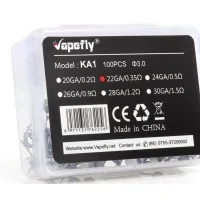 Prebuilt Coil KA1 - 100 Stück by Vapefly- 0.5 OhmLieferumfang: 100 Stück Prebuilt Coil KA1 - 100 Stück by Vapefly vers. AuswahlDie KA1 Prebuilt Coils von VapeflyVapefly bringt vorgefertigte Coils für den Selbstwickler. Diese Coils sind aus Kanthal (KA1) gefertigt und mit einem Widerstand von 0.5 Ohm, erhältlich. So ist für jeden Bereich bestimmt etwas dabei.Die Beine der Coils sind jeweils parallel gestellt und können bei Bedarf auch gegenüberliegend gestellt werden. Ihr Innendurchmesser beträgt 3.0 mm.In einer Packung befinden sich 100 Stück vorgefertigte Coils. Damit sollte jeder Selbstwickler eine ganze Weile auskommen.0.5 ohm Auswahl9215Vapefly8,90 CHFsmoke-shop.ch8,90 CHF Prebuilt Coil KA1 - 100 Stück by Vapefly- 0.5 OhmLieferumfang: 100 Stück Prebuilt Coil KA1 - 100 Stück by Vapefly vers. AuswahlDie KA1 Prebuilt Coils von VapeflyVapefly bringt vorgefertigte Coils für den Selbstwickler. Diese Coils sind aus Kanthal (KA1) gefertigt und mit einem Widerstand von 0.5 Ohm, erhältlich. So ist für jeden Bereich bestimmt etwas dabei.Die Beine der Coils sind jeweils parallel gestellt und können bei Bedarf auch gegenüberliegend gestellt werden. Ihr Innendurchmesser beträgt 3.0 mm.In einer Packung befinden sich 100 Stück vorgefertigte Coils. Damit sollte jeder Selbstwickler eine ganze Weile auskommen.0.5 ohm Auswahl9215Vapefly8,90 CHFsmoke-shop.ch8,90 CHF