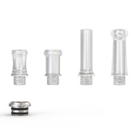 4 in 1 Drip Tip Kit von Ambition Mods vers. Farben (510)Das 4 in 1 Drip Tip Kit von Ambition Mods steht für AbwechslungBestehend aus einem Edelstahl Sockel, in welche die  Drip Tip Aufsätze eingeschraubt werden, passen sie auf alle 510 Anschlüsse. Zur Auswahl stehen 4 verschiedene Verdampfer Mundstücke, welche aufgrund unterschiedlicher Luftbohrung von DL oder MTL Usern genutzt werden können.Drip Tip Typ510erArtikeltypDrip TipDampfbedürfnisMTL (Mouth to Lung), DTL (Direct to Lung)FarbenTransparentMaterialEdelstahl, PC (Polycarbonat)Anschlüsse510erSichtbare Länge13.0 mm, 23.0 mmLänge19.5 mmDurchmesser8.5 mmLuftbohrung3 mm, 3.5 mmO-Ringe2 O-Ringe am 510 AnschlussLieferbar in verschiedenen Farben gemäss abbildung 9222Ambition Mods16,90 CHFsmoke-shop.ch16,90 CHF