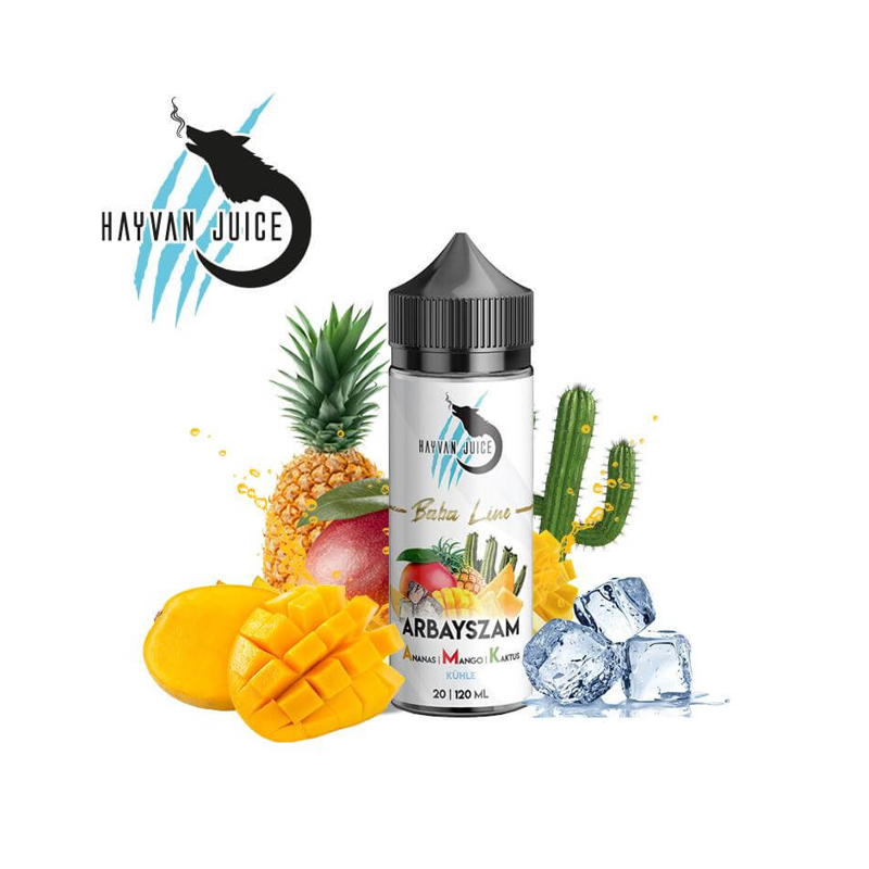 Arbayszam Baba Line 20ml Longfill Aroma by Hayvan JuiceLieferumfang1 x 120ml Flasche mit 20ml AromaEisgekühlte Mango trifft auf Ananas Inhalt: 20 mlNikotingehalt: 0 mgInhaltstoffe: Propylenglykol, Aromen Anwendung: Flasche mit Basis auffüllen , schütteln , Fertig9240Hayvan Juice Aromen9,90 CHFsmoke-shop.ch9,90 CHF