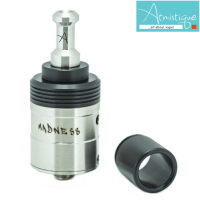 Atmistique Madness RDA (Selbstwickel RDA) - TröpflerLieferumfang: Atmistique Madness RDATropfspitzen-Adapter.Satz Ersatz-O-Ringe.Ersatzschrauben für positiven/negativen Pol.Rayon-Baumwolle und Draht für Ihre ersten Spulen.Eigenschaften:Abmessungen: Höhe 32,85 mm, Durchmesser 22 mm.Tropfspitze mit einer Höhe von 14,6 mm, Innendurchmesser 11 mm, Außendurchmesser 14 mm.Komponenten-Materialien: Die Basis besteht aus lebensmittelechtem Edelstahl AISI 304L und die Pluspol-Isolatoren aus Ketron PEEK.Um einige spezielle Anforderungen an die Vaper zu erfüllen, haben wir spezielle Produkte entworfen und hergestellt. Vaping-Produkte, die in Griechenland entworfen und mit hochwertigen Materialien aus Europa hergestellt werden. Von unserem Land aus reisen sie in die ganze Welt und werden von der Weltdampfgemeinschaft hoch geschätzt. Aber wir hören hier nicht auf. Unsere Reise geht weiter! Wir hören uns Ihre eigenen Wünsche an und kommen mit Ideen, um jederzeit neue innovative Produkte herzustellen ... Um Ihr Vape angenehmer und Ihr Leben ... einfacher zu machen. Die Serie Atmistique wurde mit dem Schwerpunkt auf originelles Design, hohe Qualität und funktionelle Details entwickelt.9269Atmistique Griechenland35,00 CHFsmoke-shop.ch35,00 CHF