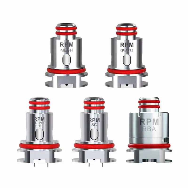 Smok RPM Verdampferköpfe (5erpack) vers. AuswahlDie Coils von SMOK&nbsp;sorgen für eine&nbsp;ausgewogene Dampfentwicklung und einen überragenden Geschmack. Die Wicklung der Verdampferköpfe ist vertikal&nbsp;und als Trägermaterial wird reine Bio-Baumwolle verwendet, was für eine tollen Liquid Geschmack und lange Haltbarkeit sorgt.Die SMOK RPM Coils sind in unterschiedlichen Varianten erhältlich9274Smoketech17,00&nbsp;CHFsmoke-shop.ch17,00&nbsp;CHF