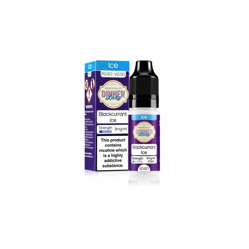 Dinner Lady Blackcurrant ICE 10ml E-liquid TPD2 3mg Nikotin Dinner Lady Blackcurrant ICE 10ml E-liquid TPD2 3mg Nikotin