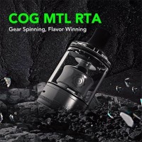 Wotofo Cog MTL RTA - 22 mm - vers. Farben (Selbstwickelverdampfer) + Extra GlastankLieferumfang1 x Wotofo COG MTL RTA2 x 2,5mm Wattestreifen1 x Dual Core Fused Clapton Coil 0,8 Ohm (Ni80)1 x 28G Rundraht Coil 1,2Ohm1 x Stück Kreuzschlitzschraubendreher1 x BenutzerhandbuchErsatzteile+ Extra Glas PCTG Tankglas gratis dazuWotofo stellt den neuen und sehr innovativen COG MTL RTA vor.Der COG RTA ist aus 304 Edelstahl gefertigt, wurde mit einem großen PCTG Tank ausgestattet und fasst 3ml Liquid. Befüllt wird der Tank bequem, sauber und schnell über die großen Liquidöffnungen direkt unter der Top Cap. Im COG MTL RTA findet ein Single-Coil Deck Platz, der Lufteinlass unter der Coil kann, dank einer neuartigen Technologie, bequem während des Betriebes eingestellt werden. Zusätzlich kann die Airflow natürlich auch wie gewohnt stufenlos eingestellt werden.Damit es auch gleich los gehen kann befinden sich im Lieferumfang 2 vorkonfektionierte Wattestränge mit einem Durchmesser von 2,5mm, ein Ni80 0,8 Ohm Dual Core Fused Clapton Coil und ein 28G Runddraht aus Ni80 mit einem Widerstand von 1,2Ohm. 9313Wotofo 13,30 CHFsmoke-shop.ch13,30 CHF