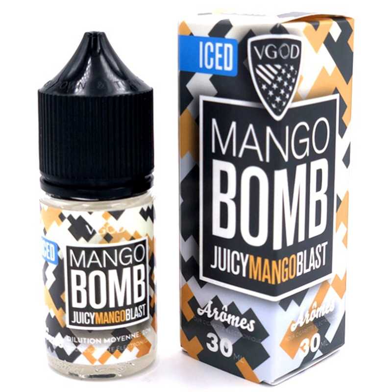 VGOD - Mango Bomb on Ice Aroma 30mlLieferumfang: VGOD - Mango Bomb on Ice Aroma 30mlGeschmack:  Eisgekühlte MangoDosierung: 20%Reifezeit: 1-3 TageInhalt: 30mlInhaltstoffe: PG Propylenglykol (E1520), Natürliche Aromen, Naturidentische Aromen Aroma nie pur dampfen9560Vgod 12,90 CHFsmoke-shop.ch12,90 CHF