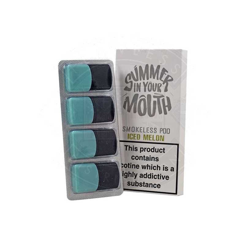 Summer In Your Mouth - Iced Melon Smokeless Pod 4 x 1ml - 20mg (Dampfen ohne Dampf)