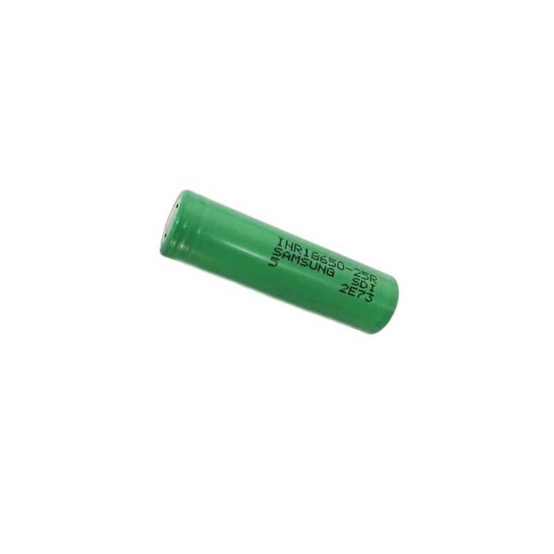 Samsung INR18650 25R 2500mAh 3,6V - 3,7V ungeschützt (Top Flat) Samsung INR18650 25R 2500mAh 3,6V - 3,7V ungeschützt (Top Flat)
