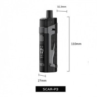 SMOK Scar P3 2000mAh 5,5ml Pod Kit USB-CLieferumfang-Scar Akkuträger-Scar RPM Pod 0.16 ohm-Scar RPM Pod 0.4 ohm Mesh-USB-C Kabel-GebrauchsanweisungEigenschaften:SMOK Scar P3 AkkuträgerMaße: 110mm x 32,3mm x 27mmMaterial: Metall, Leder, PTCGAkku: 2000mAhAusgangsleistung: 5W – 80WAusgangsspannung: 0,5V – 4VDisplay: 0,96 Zoll FarbdisplayLaden: USB Typ C Kabel8685Smoketech32,90 CHFsmoke-shop.ch32,90 CHF