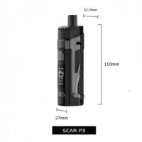 SMOK Scar P3 2000mAh 5,5ml Pod Kit USB-CLieferumfang-Scar Akkuträger-Scar RPM Pod 0.16 ohm-Scar RPM Pod 0.4 ohm Mesh-USB-C Kabel-GebrauchsanweisungEigenschaften:SMOK Scar P3 AkkuträgerMaße: 110mm x 32,3mm x 27mmMaterial: Metall, Leder, PTCGAkku: 2000mAhAusgangsleistung: 5W – 80WAusgangsspannung: 0,5V – 4VDisplay: 0,96 Zoll FarbdisplayLaden: USB Typ C Kabel9685Smoketech32,90 CHFsmoke-shop.ch32,90 CHF