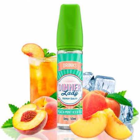 DINNER LADY DRINKS - PEACH MINT ICED TEA 0MG 50ML SHORTFILL DINNER LADY DRINKS - PEACH MINT ICED TEA 0MG 50ML SHORTFILL