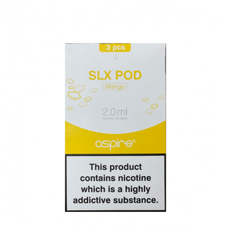 Aspire SLX Pod Mango 20mg 2ml 3pack Aspire SLX Pod Mango 20mg 2ml 3pack