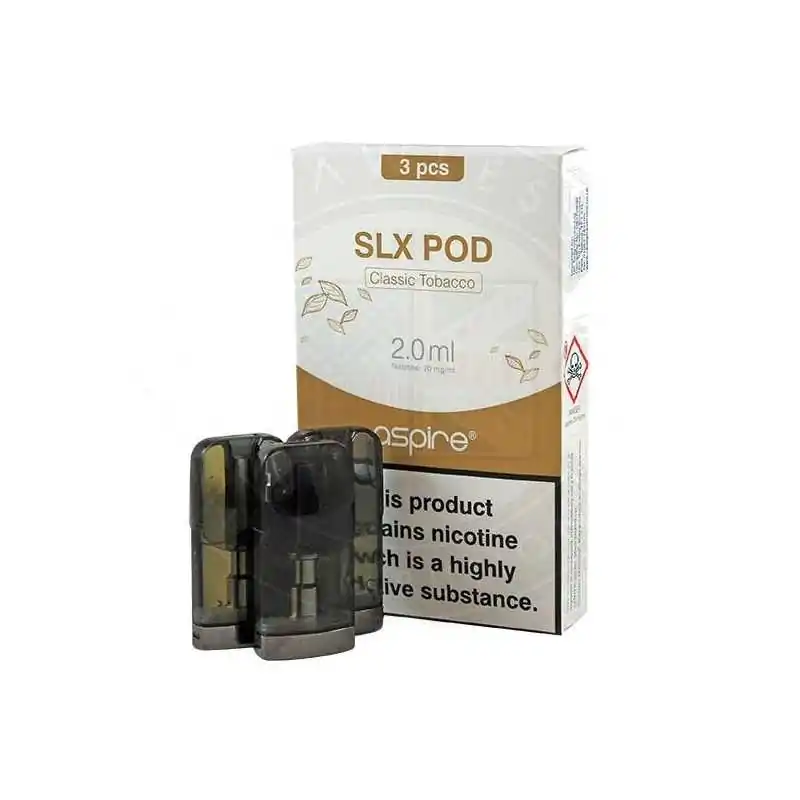 Aspire SLX Pod Classic Tobacco 20mg 2ml 3packDie Ersatzpods mit Aspire SLX Classic Tobacco-Geschmack wurden für die Verwendung mit dem Aspire SLX Pod-Kit entwickelt. Ein rauchiger Tabak zeigt sich vom Einatmen bis zum Ausatmen, mit Noten von Süße, für einen einfachen, aber kräftig aromatisierten Vape.Die Aspire SLX Einweg-Ersatzpods haben ein Fassungsvermögen von 2 ml E-Flüssigkeit und enthalten 20 mg Salz-Nikotin, das von dem renommierten E-Flüssigkeits-Mixologen Element stammt. Die SLX-Kartuschen enthalten eine 1,3-Ohm-Keramikspule mit eingebettetem Docht aus organischer Baumwolle, was zu einer langen Lebensdauer und einem verbesserten Geschmack führt.Enthält:3 x 2ml Aspire SLX Classic Tabak-Ersatzkapseln9802Aspire3,00 CHFsmoke-shop.ch3,00 CHF Aspire SLX Pod Classic Tobacco 20mg 2ml 3packDie Ersatzpods mit Aspire SLX Classic Tobacco-Geschmack wurden für die Verwendung mit dem Aspire SLX Pod-Kit entwickelt. Ein rauchiger Tabak zeigt sich vom Einatmen bis zum Ausatmen, mit Noten von Süße, für einen einfachen, aber kräftig aromatisierten Vape.Die Aspire SLX Einweg-Ersatzpods haben ein Fassungsvermögen von 2 ml E-Flüssigkeit und enthalten 20 mg Salz-Nikotin, das von dem renommierten E-Flüssigkeits-Mixologen Element stammt. Die SLX-Kartuschen enthalten eine 1,3-Ohm-Keramikspule mit eingebettetem Docht aus organischer Baumwolle, was zu einer langen Lebensdauer und einem verbesserten Geschmack führt.Enthält:3 x 2ml Aspire SLX Classic Tabak-Ersatzkapseln9802Aspire3,00 CHFsmoke-shop.ch3,00 CHF