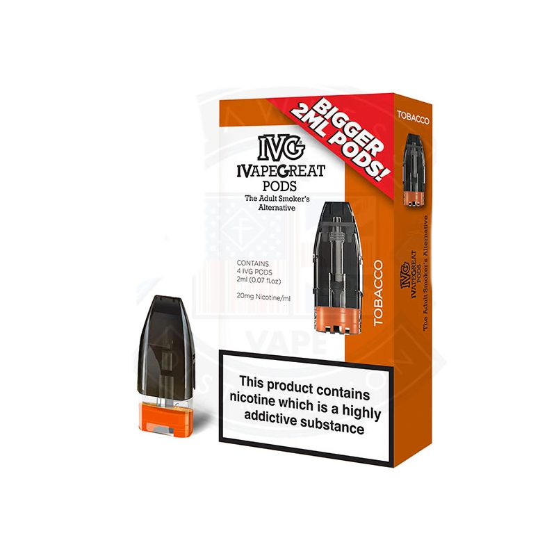 IVG Pods Tobacco 20mg 4 Pack IVG Pods Tobacco 20mg 4 Pack