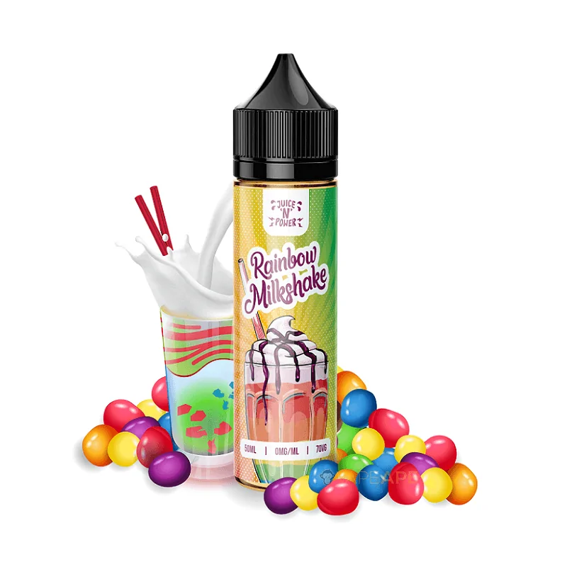 Juice N' Power Rainbow Milkshake 50ml 0mg ShortfillJuice N' Power Rainbow Milkshake E flüssig ist eine lebhafte Mischung aus Früchten mit Sahne-Noten. Mit einer Fusion aus süßen Sommerfrüchten und einem zuckrigen Nachgeschmack, der sich beim Ausatmen mit einem geschichteten Milchshake ergänzt, der eine geschmeidige Textur für ein komplexes Vape ergibt.Der Juice N' Power Rainbow Milkshake wird als 50 ml Vaping-Flüssigkeit mit 0 Nikotin geliefert. In der Flasche ist Platz für die Zugabe von Nikotin, falls gewünscht.70% / 30% | VG / PG9819Juice N Power Frankreich19,90 CHFsmoke-shop.ch19,90 CHF