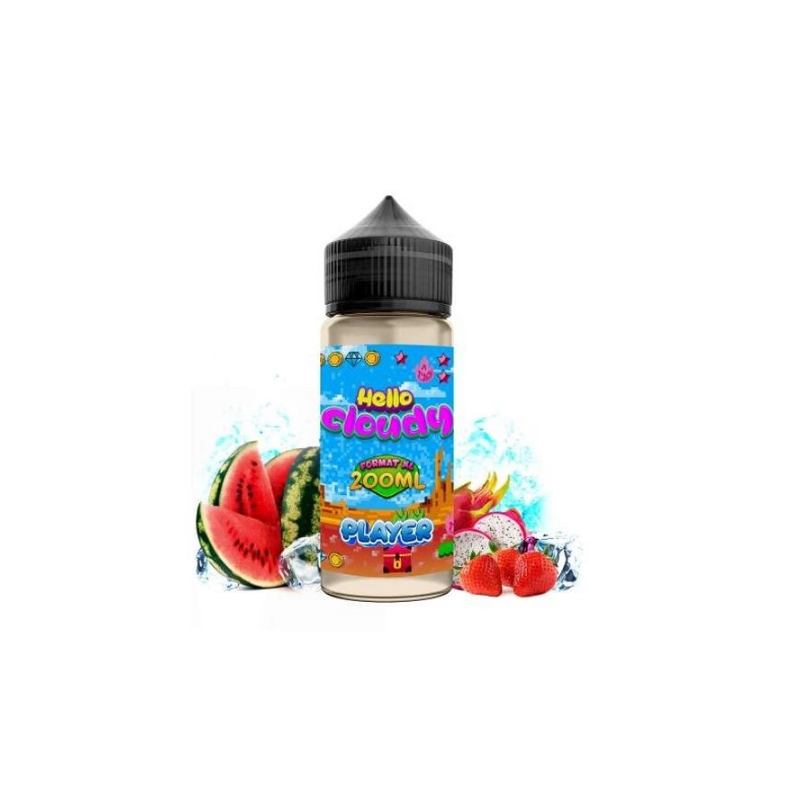 Player 0mg 200ml - Hello Cloudy - Wassemelone Himbeer Drachenfrucht Player 0mg 200ml - Hello Cloudy - Wassemelone Himbeer Drachenfrucht