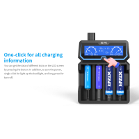 Ladegerät X4 (Extended Version) - XTAR 4 SchachtLieferumfang1 x XTAR X4 4-Slot Charger Ladegerät1 x Europa Netzstecker1 x BenutzerhandbuchXTAR stellt das neue X4 Ladegerät vor, ein 4-Schacht-Ladegerät welches mit sämtlichen Schutzfunktionen ausgestattet ist und die Akkus mit bis zu 2A lädt. Das Ladegerät ist aus flammhemmendem PC Material gefertigt und mit einem übersichtlichen Display ausgestattet. Das Display zeigt den Echtzeit-Ladestrom, die Ladekapazität, den Akku-Typ und die Akkuspannung an. Der Ladestrom wird automatisch gewählt, dieser beträgt bei Laden eines Akkus 2A, bei Laden von 2 Akkus jeweils 1A und bei Laden von 4 Akkus jeweils 0,5A. Die Stromversorgung erfolgt entweder über den Micro-USB Port oder den AC-Eingang.Die integrierten Schutzfunktionen, Überhitzungs-, Überladungs- und Kurzschlussschutz, sorgen für einen hohen Sicherheitsstandart und verlängern die Lebensdauer der Akkus. Mit dem USB Ausgang an der Rückseite kann das XTAR X4 zusätzlich als Powerbank für Smartphones und andere Geräte genutzt werden. Dafür muss ein Akku in Schacht 4 eingelegt werden. Kompatibel mit:Li-Ion:14500, 14650, 16340, 17335, 17500, 17670, 18350, 18490, 18500, 18650, 18700, 20700, 21700, 22650, 25500, 266509851Xtar Charger39,90 CHFsmoke-shop.ch39,90 CHF
