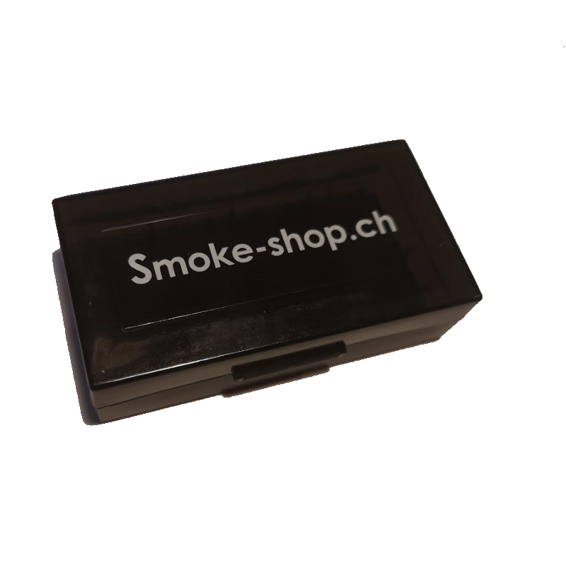 Smoke-Shop Aufbewahrungsbox 2x 18650 Akkus schwarz Smoke-Shop Aufbewahrungsbox 2x 18650 Akkus schwarz