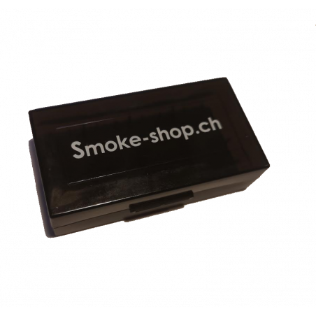 Smoke-Shop Aufbewahrungsbox 2x 18650 Akkus schwarz Smoke-Shop Aufbewahrungsbox 2x 18650 Akkus schwarz