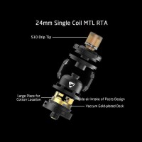 Manta MTL RTA von Advken (Selbstwickelverdampfer)Lieferumfang 1 x Manta MTL RTA1 x Reinigungstuch1 x Ersatzglas1 x Alien Schraubendreher1 x Zubehörtasche Der zur Manta Familie gehörige Manta MTL RTA aus dem Hause Advken präsentiert sich im aufwendig schönen Design mit perfekt gesetzten Details, welche nicht nur ein optisches sindern auch schützendes Highlight bieten.6162Advken Vape17,60 CHFsmoke-shop.ch17,60 CHF