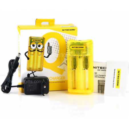 Nitecore Q2 - Ladegerät vers. Farben / Transparent Nitecore Q2 - Ladegerät vers. Farben / Transparent
