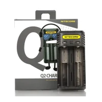 Nitecore Q2 - Ladegerät vers. Farben / TransparentLieferumfang: 1 x&nbsp;Nitecore&nbsp;Q2&nbsp;- Ladegerät für 2x&nbsp;Li-Ion, LiFePo, Ni-MH, Ni-CD AkkusDas Nitecore Q2 Ladegerät ist ein kompaktes Zwei-Schacht-Ladegerät zum Laden von Li-Ion und Li-Ion IMR Akkus. Die beiden Ladeschächte arbeiten unabhängig voneinander. Ein maximaler Ladestrom von 2A wird bei der Nutzung von einem Ladeschacht erreicht.Farbe: Transparent oder schwarz/transparent4819Nitecore22,90&nbsp;CHFsmoke-shop.ch22,90&nbsp;CHF