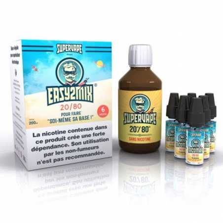 Easy2Mix 200ml 20PG / 80VG Base - 3mg oder 6mg Nikotin - Supervape Easy2Mix 200ml 20PG / 80VG Base - 3mg oder 6mg Nikotin - Supervape