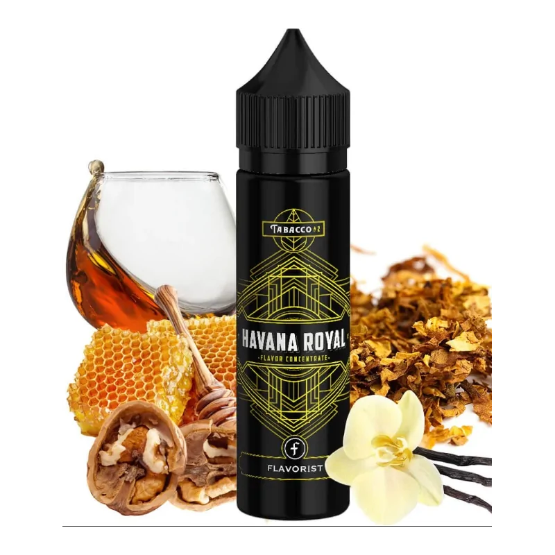 10 ml Havana Royal Shake & Vape Aroma von Flavorist (longfill)Shake'n Vape von Flavorist - die einfachste Art des Selbstmischens!Es werden keine Spritzen, Flaschen, Messbecher oder sonstiges Zubehör benötigt.Einfach die Flasche öffnen, Die Lieblingsbase bis zum Rand des Labels einfüllen, gut schütteln und leckeres Liquid dampfen!Geschmack: Eine besonders feine Kreation aus mildem Tabak, knackigen Walnüssen, feinster Bourbon-VanilQle, zartem Blütenhonig und einem subtilen Spritzer Jamaica-Rum. Das ist die neueste Kreation aus dem Hause Flavorist, ein perfektes Zusammenspiel verschiedener Geschmacksnuancen, die sich zu einem gelungenen Shake &amp; Vape Aroma vereinen. Ganz wie gewohnt von Flavorist.9955Flavorist Deutschland9,90 CHFsmoke-shop.ch9,90 CHF