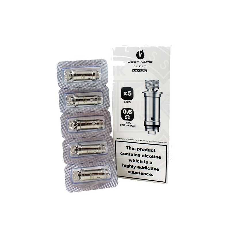 LOST VAPE LYRA Quest COILS - 5 PACK Verdampferköpfe 0.6 ohmLOST VAPE LYRA COILS 5 PACK VerdampferköpfeDie Lyra-Ersatzspule von Lost Vape ist für das Lost Vape Lyra Kit konzipiert. Es gibt zwei Spulen für Ihre Optionen: Lost Vape Lyra 0,6 mesh Ersatzspule & Lost Vape Lyra 1,2 MTL Ersatzspule. Beide bieten eine fantastische Heizleistung und sorgen für dichte und geschmackvolle Wolken.0,6 ohm Mesh Coil 9982Lost Vape9,90 CHFsmoke-shop.ch9,90 CHF LOST VAPE LYRA Quest COILS - 5 PACK Verdampferköpfe 0.6 ohmLOST VAPE LYRA COILS 5 PACK VerdampferköpfeDie Lyra-Ersatzspule von Lost Vape ist für das Lost Vape Lyra Kit konzipiert. Es gibt zwei Spulen für Ihre Optionen: Lost Vape Lyra 0,6 mesh Ersatzspule & Lost Vape Lyra 1,2 MTL Ersatzspule. Beide bieten eine fantastische Heizleistung und sorgen für dichte und geschmackvolle Wolken.0,6 ohm Mesh Coil 9982Lost Vape9,90 CHFsmoke-shop.ch9,90 CHF