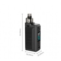 Voopoo Drag Max 4,5ml - 177W Pod System Kit (2x 18650)Lieferumfang 1x Voopoo Drag Max Pod Mod1x Voopoo PnP Pod 4,5ml1x Voopoo PnP-VM5 Mesh Coil 0,2 Ohm (40-60Watt)1x Voopoo PnP-VM6 Mesh Coil 0,15 Ohm (60-80Watt)1x USB-Typ C Kabel1x BedienungsanleitungDas innovative Podsystem von VoopooDas Drag Max Kit von Voopoo wird mit 2x 18650er Akkuzellen betrieben (nicht im Lieferumfang enthalten) Aufgeladen werden diese durch das innovative USB C System. Mit seiner Grösse von 122 mm x 50,25 mm x 25 mm kann er eine Leistung von 177 W liefern und arbeitet mit zwei 18650-Batterien. wird durch den Gene.Fan 2.0-Chipsatz verwaltet und verfügt über die Modi "Smart" und "RBA", vor allem aber über eine Reaktivität von 0,001s.Die beiliegende Kartusche hat ein Fassungsvermögen von 4,5 ml und wird von unten befüllt. Sein Luftstrom ist einstellbar, wodurch ein Luft- oder restriktiverer Luftstrom bereitgestellt wird. Darüber hinaus ist er mit allen Voopoo-PnP-Verdampferköpfen und Pods kompatibel 10000Voopoo52,00 CHFsmoke-shop.ch52,00 CHF