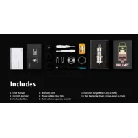 Kizoku Unlimit DL RTA 2in1 (Selbstwickel oder Coilverdampfer) - SilberKizoku Unlimit DL RTA (Selbstwickel oder Coilverdampfer)Mit dem Unlimit DL RTA bringt Kizoku einen Hybrid-Verdampfer auf den Markt, der aufgrund seines modularen Aufbaus sowohl als&nbsp;Selbstwickel-Tankverdampfer oder auch als Subohm Fertigkopf-Verdampfer genutzt werden kann.Lieferumfang1x Unlimit RTA Clearomizer2x PreWicked Coil1x Watte Threads1x Airflow Reducer1x Top Fill Extender1x Ersatz-Glastank (2 ml)1x Schraubendreher1x Ersatzteil-Set1x Bedienungsanleitung10018Kizoku25,20&nbsp;CHFsmoke-shop.ch25,20&nbsp;CHF