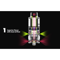 Kizoku Unlimit DL RTA 2in1 (Selbstwickel oder Coilverdampfer) - SilberKizoku Unlimit DL RTA (Selbstwickel oder Coilverdampfer)Mit dem Unlimit DL RTA bringt Kizoku einen Hybrid-Verdampfer auf den Markt, der aufgrund seines modularen Aufbaus sowohl als Selbstwickel-Tankverdampfer oder auch als Subohm Fertigkopf-Verdampfer genutzt werden kann.Lieferumfang1x Unlimit RTA Clearomizer2x PreWicked Coil1x Watte Threads1x Airflow Reducer1x Top Fill Extender1x Ersatz-Glastank (2 ml)1x Schraubendreher1x Ersatzteil-Set1x Bedienungsanleitung10018Kizoku28,80 CHFsmoke-shop.ch28,80 CHF