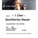 1000 ml (1 Liter) Destilliertes Wasser