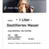 1000 ml (1 Liter) Destilliertes Wasser