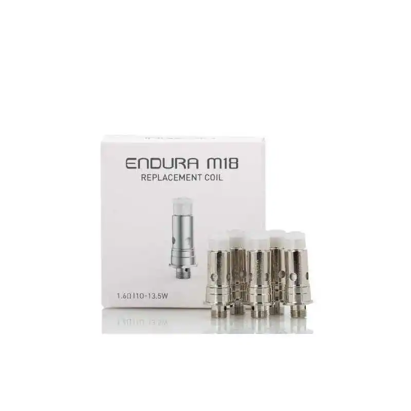 Innokin Endura M18 Ersatzcoils 5 Stück - 1.6 ohmInnokin Endura M18 Ersatzcoils 5 StückDie Innokin Endura M18 Verdampferköpfe sind zur Verwendung mit dem Innokin Endura M18 Pod-Kit vorgesehen.Es handelt sich um 1,6-Ohm-Köpfe, die für den Einsatz zwischen 10-13,5 W ausgelegt sind9.9Verkauft in Paket mit fünf Stück10156Innokin8,90 CHFsmoke-shop.ch8,90 CHF Innokin Endura M18 Ersatzcoils 5 Stück - 1.6 ohmInnokin Endura M18 Ersatzcoils 5 StückDie Innokin Endura M18 Verdampferköpfe sind zur Verwendung mit dem Innokin Endura M18 Pod-Kit vorgesehen.Es handelt sich um 1,6-Ohm-Köpfe, die für den Einsatz zwischen 10-13,5 W ausgelegt sind9.9Verkauft in Paket mit fünf Stück10156Innokin8,90 CHFsmoke-shop.ch8,90 CHF