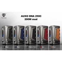 Box Mod AUXO DNA 250C von ThinkvapeKraft und Eleganz über alles!Abmessungen: 90mm*55mm*29mmVon 1 bis 200 Watt Leistung. Zwei 18650er-Batterien (nicht im Lieferumfang enthalten).Übersichtlicher und informativer Bildschirm.Einfacher Einsatz für leistungsorientierte Geräte.Außergewöhnliche Abschlüsse.Ledermaterial mit Nähten.10189Vapethink / Steamshark104,90 CHFsmoke-shop.ch104,90 CHF