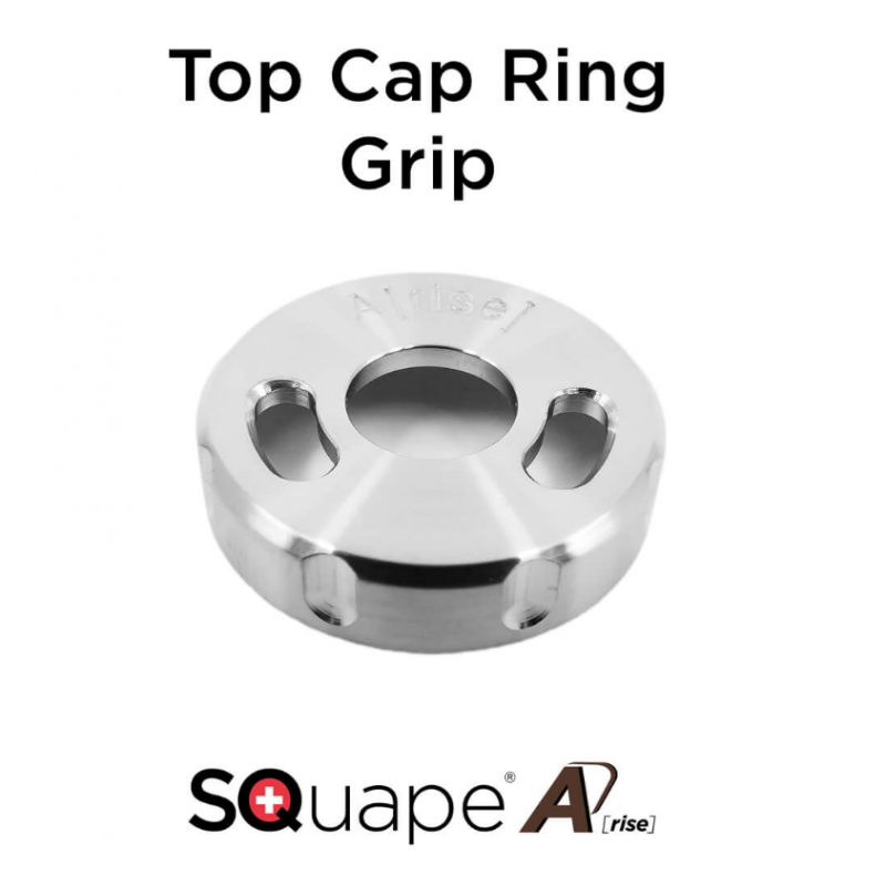 Top Cap Ring "Grip" SQuape A[rise]Lieferung: 1 x Top Cap Ring "Grip" SQuape A[rise]Der Top Cap Ring "Grip" ist ein weiterer Befüllungsring vom SQuape A[rise] und verfügt über Einkerbungen für einen noch besseren Halt beim Drehen der Top Cap.Sie benötigen für die Zusammenstellung eines kompletten SQuape A[rise] zusätzlich: Ersatzset, Base, Gehäuse, Tank (PSU, Edelstahl, Quartzglas), Kamin, Closing Ring und allenfalls ein SQuip Tip. Material: Edelstahl 316LLieferung: 1 x Top Cap Ring "Grip" SQuape A[rise]10195Stattqualm / Squape12,90 CHFsmoke-shop.ch12,90 CHF