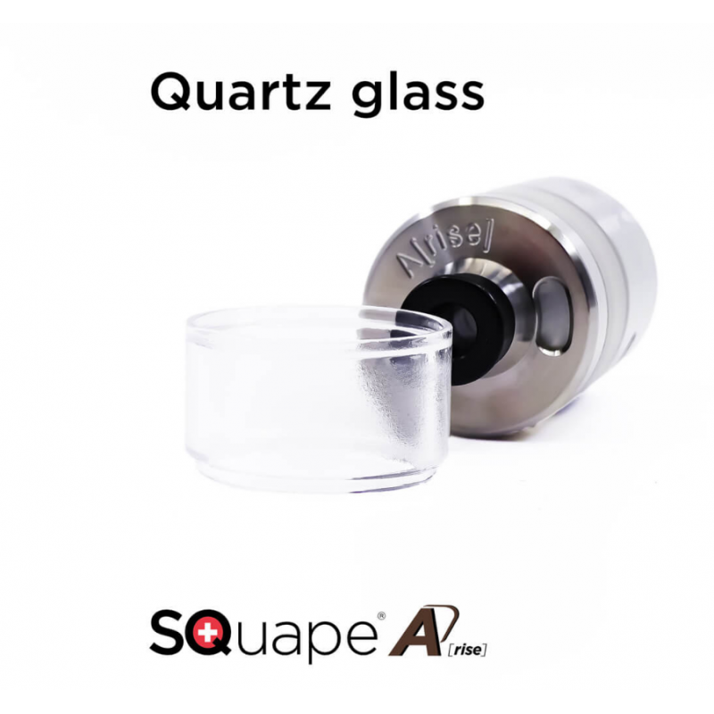 Tank Quartzglas SQuape A[rise] 4 ml oder 8 mlLieferung: 1 x Tank Quartzglas SQuape A[rise] Für den SQuape A[rise] bieten wir ein Sichtfenster aus Quartzglas an. Der Tank aus Quartzglas ist sehr beständig und hat eine hohe chemische Beständigkeit sowie Reinheit. Aktuell bieten wir diesen Quartzglas Tank für den SQuape A[rise] in der Grösse 4ml oder 8 ml (8ml benötigt die 8ml Kaminverlängerung) an. Lieferumfang: 1 x Tank Quartzglass SQuape A[rise]Hinweis von Stattqualm: dieses Quartzglas Sichtfenster wird in der Bearbeitung maschinell gedreht und danach abgeflammt. Als letzter Schritt wird das Glas von Hand nachgeschliffen. Hierbei können Toleranzen entstehen, welche möglicherweise sichtbar sind. Das ist kein Fehler des Produkt, sondern ist kaum zu vermeiden. Die Funktion ist aber gewährleistet. Das Quartzglas verleiht Ihrem SQuape A[rise] einen neuen charaktervollen Look. Garantie: Die StattQualm Vape AG gewährt keine Garantie auf im Gebrauch zerbrochene Quartzgläser. Ebenso ist dieses Quartzglas vom Umtausch ausgeschlossen sofern dieses die Funktion und Dichtheit bei richtiger Installation im SQuape A[rise], mit dem dazu passenden Kamin, erfüllt. 10196Stattqualm / Squape9,10 CHFsmoke-shop.ch9,10 CHF