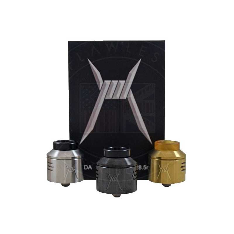 PURGE X RDA BY PURGE MODS 28.5 mm (Selbstwickelverdampfer)Purge X RDA 28.5mm28.5 mm Deckgröße passend für alle unsere früheren PURGE RDA-Kappen! Kommt mit 2 Luftstromhülsen, 1 dreifach geschlitzt und abgewinkelt, für einen weiten offenen Luftstrom und Wolkenproduktion, 1 wabenförmig, für ein eingeschränktes Vape, das die beste Geschmacksproduktion bietet. Einzigartiges Deck im Island-Stil, das einen großen Bauraum mit mehreren Spulenplatzierungsoptionen bietet, und einen großzügigen Raum für Baumwolle, der eine höhere Saftsättigung ermöglicht. 2,75 mm breite Post-Terminals für große Coil-Bauformen. Kann im Doppel- oder Einzelspulenmodus verwendet werden. Das Produkt ist verpackt und schrumpfverpackt, so dass es keine Möglichkeit für vorgewählte Seriennummern gibt. Purge "X" ist ein Postless RDA, das in den USA von Purge Mods entwickelt 10219Purge Mods59,90 CHFsmoke-shop.ch59,90 CHF
