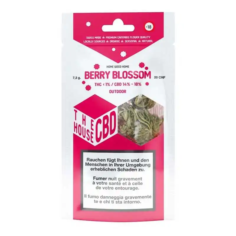 Berry Blossom Outdoor - The CBD House - Blüten CBD Blüten 3mgLieferumfang: Berry Blossom Outdoor Blüten CBD Blüten vers. Füllmengen in GrammDas Aroma von Berry Blossom CBD Blüten erinnert an Beeren und Acai. Sie sorgen für ein entspanntes Gefühl und helfen bei Verspannungen und Stress, dabei sorgen sie für Klarheit und Komfort. Die Outdoor im Kanton Genf angebauten Blüten haben ein CBD-Gehalt von 14 bis 18 %.Made in SwitzerlandCBD Gehalt: 14-18%10237The House CBD - Made in Switzerland -13,90 CHFsmoke-shop.ch13,90 CHF Berry Blossom Outdoor - The CBD House - Blüten CBD Blüten 3mgLieferumfang: Berry Blossom Outdoor Blüten CBD Blüten vers. Füllmengen in GrammDas Aroma von Berry Blossom CBD Blüten erinnert an Beeren und Acai. Sie sorgen für ein entspanntes Gefühl und helfen bei Verspannungen und Stress, dabei sorgen sie für Klarheit und Komfort. Die Outdoor im Kanton Genf angebauten Blüten haben ein CBD-Gehalt von 14 bis 18 %.Made in SwitzerlandCBD Gehalt: 14-18%10237The House CBD - Made in Switzerland -13,90 CHFsmoke-shop.ch13,90 CHF