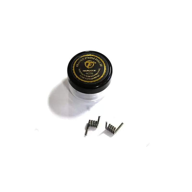 Framed Staple Full SS316 0.22 Ohm (2pcs) - Fumytech Framed Staple Full SS316 0.22 Ohm (2pcs) - Fumytech