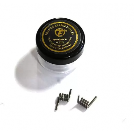 Framed Staple Full SS316 0.22 Ohm (2pcs) - Fumytech Framed Staple Full SS316 0.22 Ohm (2pcs) - Fumytech