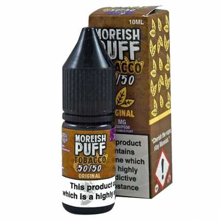 Moreish Puff Tobacco 50/50 Original 10ml - 18mg Moreish Puff Tobacco 50/50 Original 10ml - 18mg