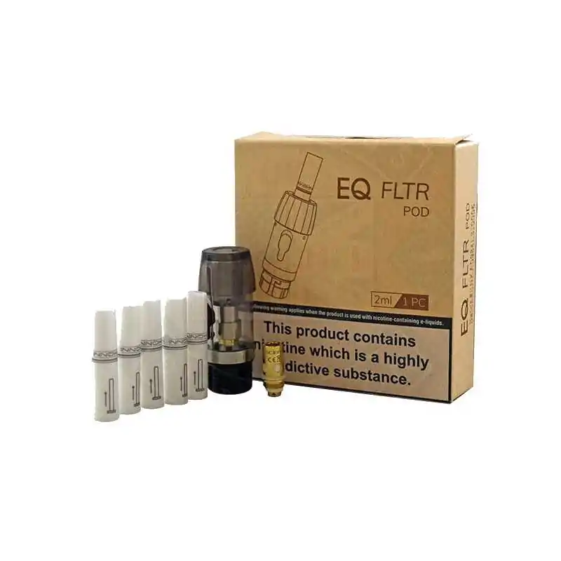 1x Pods + Coil zum VStick FLTR Pro Pod Kit + 4 Filter- InnokinLieferumfang: 1x Pods für VStick + 4 Filter1x Sceptre VerdampferkopfDie aus PCTG gefertigten Ersatz Pods zum Vstick Pro haben ein Fassungsvermögen von 2 ml. Zum Befüllen wird die Silikonlasche auf der Seite des Pod entfernt, schon kann Liquid nachgefüllt werden. Im Inneren des Pods wurde ein 1.3 Ohm Coil verbaut, dieser ermöglicht ein sehr strammes MTL Zuggefühl. Im Mundstück lassen sich die separat erhältlichen Filter einsetzten, so kann das Zuggefühl geändert und auf die persönlichen Bedürfnisse angepasst werden.Füllmenge 2mlNeu mit auswechselbaren Coils 10407Innokin9,90 CHFsmoke-shop.ch9,90 CHF 1x Pods + Coil zum VStick FLTR Pro Pod Kit + 4 Filter- InnokinLieferumfang: 1x Pods für VStick + 4 Filter1x Sceptre VerdampferkopfDie aus PCTG gefertigten Ersatz Pods zum Vstick Pro haben ein Fassungsvermögen von 2 ml. Zum Befüllen wird die Silikonlasche auf der Seite des Pod entfernt, schon kann Liquid nachgefüllt werden. Im Inneren des Pods wurde ein 1.3 Ohm Coil verbaut, dieser ermöglicht ein sehr strammes MTL Zuggefühl. Im Mundstück lassen sich die separat erhältlichen Filter einsetzten, so kann das Zuggefühl geändert und auf die persönlichen Bedürfnisse angepasst werden.Füllmenge 2mlNeu mit auswechselbaren Coils 10407Innokin9,90 CHFsmoke-shop.ch9,90 CHF