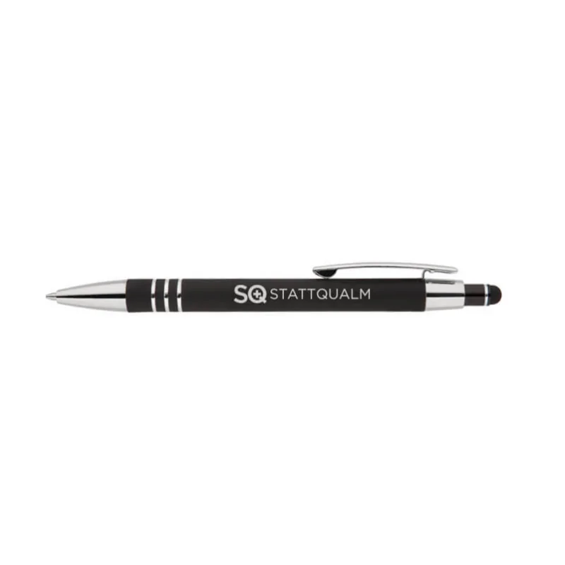 SQuape Kugelschreiber -Merchandising- SQ StattqualmDer SQ Kugelschreiber ist ein Celena Soft-Touch Kugelschreiber aus Metall mit StylusFarbe: Schwarz / Chrom - Blaue MineEigenschaften:Stylus zur Bedienung sämtlicher Touchscreen-GeräteSoft-Touch-Schaftleichtes, aber dennoch robustes Aluminiumlanglebige Lasergravur mit SQ StattQualm Logomit blauer Tinte10439Stattqualm / Squape1,80 CHFsmoke-shop.ch1,80 CHF SQuape Kugelschreiber -Merchandising- SQ StattqualmDer SQ Kugelschreiber ist ein Celena Soft-Touch Kugelschreiber aus Metall mit StylusFarbe: Schwarz / Chrom - Blaue MineEigenschaften:Stylus zur Bedienung sämtlicher Touchscreen-GeräteSoft-Touch-Schaftleichtes, aber dennoch robustes Aluminiumlanglebige Lasergravur mit SQ StattQualm Logomit blauer Tinte10439Stattqualm / Squape1,80 CHFsmoke-shop.ch1,80 CHF