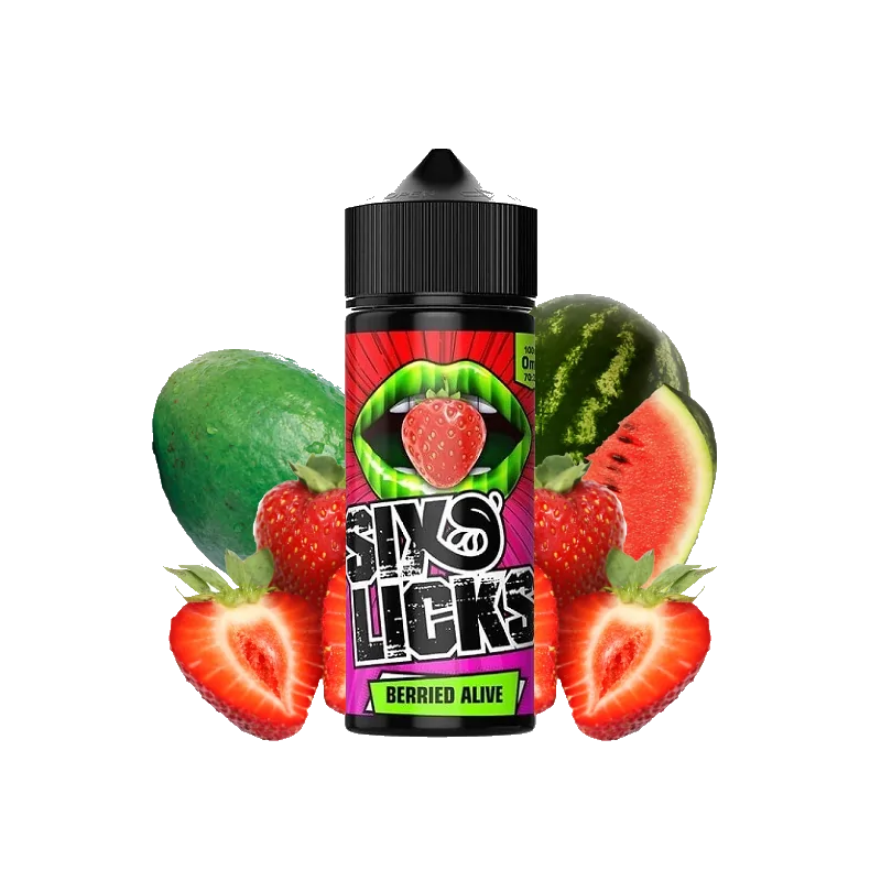 Sixs Licks - Berried Alive 100ml - ShortfillSix Licks - Berried Alive 100ml - ShortfillDas Liquid Berried Alive von Six Licks ist ein fruchtiger Mix aus saftigen Erdbeeren, tropischer Guave und einer wilden Wassermelone. Die Sixs Licks E-Liquid aus England zeichnen sich durch Ihren fruchtigen und natürlichen Geschmack aus.Erhältlich in der 120ml-Flasche.Aroma: Erdbeere, Guave, WassermeloneInhalt: 100 ml überdosiert in einer 120 ml PlastikflascheMischungsverhältnis: 70 % VG / 30 % PGInhaltsstoffe: Propylenglycol, Glycerin, versch. Aromen, Wasser10447sixs Licks Liquids24,90 CHFsmoke-shop.ch24,90 CHF Sixs Licks - Berried Alive 100ml - ShortfillSix Licks - Berried Alive 100ml - ShortfillDas Liquid Berried Alive von Six Licks ist ein fruchtiger Mix aus saftigen Erdbeeren, tropischer Guave und einer wilden Wassermelone. Die Sixs Licks E-Liquid aus England zeichnen sich durch Ihren fruchtigen und natürlichen Geschmack aus.Erhältlich in der 120ml-Flasche.Aroma: Erdbeere, Guave, WassermeloneInhalt: 100 ml überdosiert in einer 120 ml PlastikflascheMischungsverhältnis: 70 % VG / 30 % PGInhaltsstoffe: Propylenglycol, Glycerin, versch. Aromen, Wasser10447sixs Licks Liquids24,90 CHFsmoke-shop.ch24,90 CHF