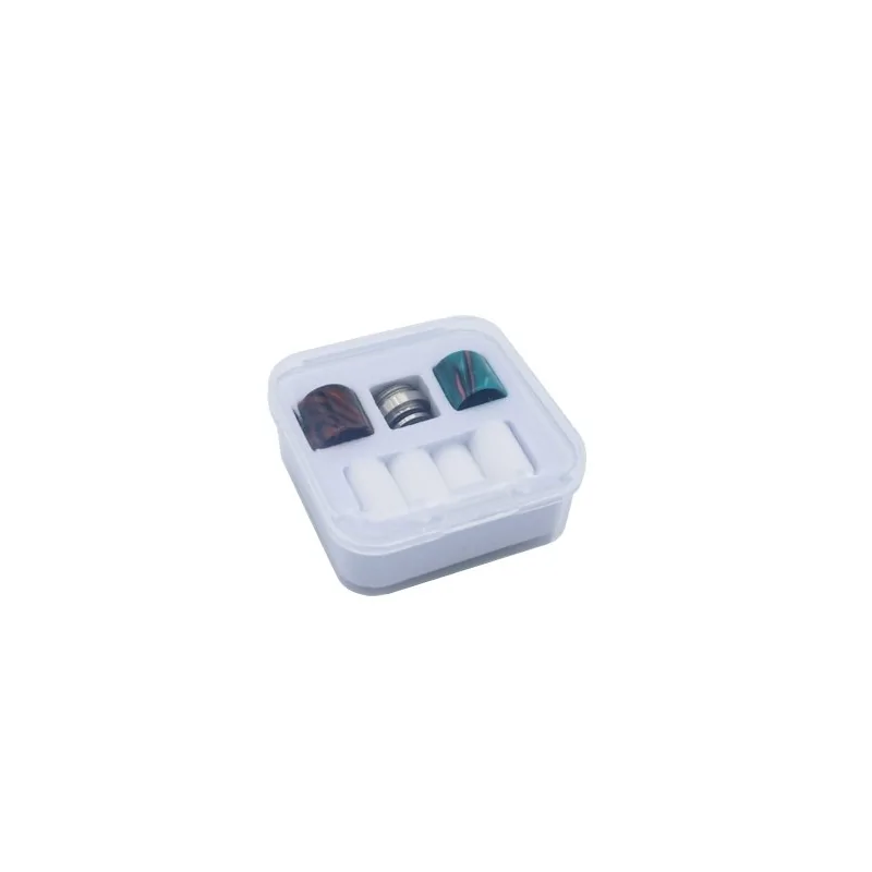 Kit Drip Tips 510 Resin RS327 - von ReeWape - Filter Drip Tip KitLieferumfang: Kit Drip Tip 810 MTL T4 - von ReeWape (2 Stück)Passend auf alle 510 Anschlüssemit 2 Oringen für einen idealen haltKit Drip Tip 510 Resin RS327 - von ReeWapeWird mit einem Edelstahlaufsatz und 2 Drip Tips (Rot /Blau) geliefert + Satz mit 4 Filtern 10513Drip Tip4,60 CHFsmoke-shop.ch4,60 CHF