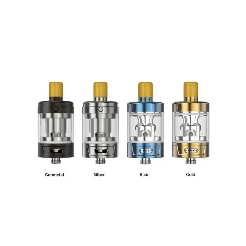 Tank Gzeno S 24.5 mm 4ml von Eleaf (+ 2 Verdampferköpfe)Tank Gzeno S 24.5 mm 4ml von Eleaf (+ 2 Verdampferköpfe)Inhalt1 x GZeno S Zerstäuber 1 x 0,8 Ohm GZ-Widerstand 1 x 0,4 Ohm GZ-Widerstand 1 x Ersatzglas1 x Garantiekarte1 x Benutzerhandbuch1 x ErsatzteilEleaf lädt Sie ein, Ihre Lieblingsliquids mit dem neuen GZeno S Verdampfer zu genießen. Er ist kompakt und elegant, aber auch sehr effizient.Er hat einen großen 4ml-Tank, der von oben befüllt werden kann.Natürlich können Sie den Luftstrom mit Hilfe eines Rings an seinem unteren Teil einstellen.Außerdem funktioniert er mit allen GZ-Widerständen.10526Esmoka/Eleaf24,90 CHFsmoke-shop.ch24,90 CHF Tank Gzeno S 24.5 mm 4ml von Eleaf (+ 2 Verdampferköpfe)Tank Gzeno S 24.5 mm 4ml von Eleaf (+ 2 Verdampferköpfe)Inhalt1 x GZeno S Zerstäuber 1 x 0,8 Ohm GZ-Widerstand 1 x 0,4 Ohm GZ-Widerstand 1 x Ersatzglas1 x Garantiekarte1 x Benutzerhandbuch1 x ErsatzteilEleaf lädt Sie ein, Ihre Lieblingsliquids mit dem neuen GZeno S Verdampfer zu genießen. Er ist kompakt und elegant, aber auch sehr effizient.Er hat einen großen 4ml-Tank, der von oben befüllt werden kann.Natürlich können Sie den Luftstrom mit Hilfe eines Rings an seinem unteren Teil einstellen.Außerdem funktioniert er mit allen GZ-Widerständen.10526Esmoka/Eleaf24,90 CHFsmoke-shop.ch24,90 CHF