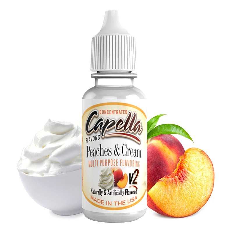 Peaches & Creme V2 - von Capella Aroma 13ml (DIY)Lieferumfang: 1x Peaches &amp; Creme V2 - von Capella Aroma 13mlMit der zweiten Version, hat capella sich selber übertroffen. Ein hervorragendes Aroma aus Pfirsich und süßem Joghurt.Aroma zum selbermischenMischverhältnis 5-10%4922Capella Flavours5,80 CHFsmoke-shop.ch5,80 CHF
