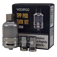 TPP POD Tank KIT von Voopoo (ink. 2 Coils)Der Voopoo TPP Pod Tank ist ein vielseitiger 2ml Ersatztank für die Verwendung mit dem Voopoo Drag X Plus und kann mit anderen Mod-Geräten mit einem 510er Anschluss verwendet werden.2ml Fassungsvermögen510er Anschluss - kompatibel mit den meisten Mod-GerätenInklusive 2 x TPP-SpulenEinstellbarer Airflow-RingKompatibel mit der TPP-SpulenreiheErhältlich in 3 Farboptionen : Gun Metal, Schwarz, Silber10622Voopoo10,40 CHFsmoke-shop.ch10,40 CHF