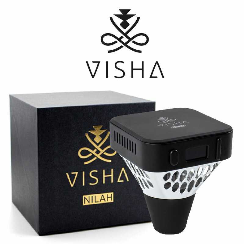 Nilah E-Shisha Kopf von VISHADer Nilah E-Shisha Kopf von VISHADer Nilah E-Shisha Kopf ist dem Design von Wasserpfeifen nachempfunden. Nur funktioniert der Nilah Kopf anstatt mit Kohle, mit zwei oder vier separat erhältlichen 18650 Akkus welche in das Batteriefach gelegt werden. Es wird empfohlen nur Akkus mit mindestens 30 Ampere Entladestrom verwendet werden. Die Nilah E-Shisha verfügt auch über einen Micro USB-Anschluss für Firmware Updates. Akkus können damit nicht aufgeladen werden.Ein Display ist an der Seite angebracht. Alle Parameter werden sehr übersichtlich dargestellt. Über die Bedienknöpfe lassen sich nicht nur Einstellungen, sowie die Lichteinstellungen der LED Leuchten vornehmen, es lässt sich auch die Leistung von 5 bis 218 Watt einstellen.Im Nilah E-Shisha Kopf befindet sich ein 30 ml fassender Tank, der auch bei mehreren Personen für einen langen Shisha Spass sorgt. Befüllt wird der Tank ganz einfach von Unten.Ebenfalls von Unten lässt sich der 0.3 Ohm Coil einsetzten. Dieser bringt bei einer Leistung von 60 bis 100 Watt grosse Wolken und einen sehr intensiven Geschmack. Wer es gerne etwas flexibler mag, kann auch die separat erhältliche RBA Selbstwickeleinheit verwenden.Der elegante Nilah E-Shisha Kopf überzeugt mit seinem Design sowie mit seinem grossen Tankvolumen und dem hervorragenden GeschamckAngetrieben mit zwei oder vier 18650 AkkusIns Batteriefach des Nilah E-Shisha Kopf werden wahlweise zwei oder vier separat erhältliche 18650 Akkus eingelegt. So sind bis zu 218 Watt Spitzenleistung möglich.10624Kangerm E-Shisha149,90 CHFsmoke-shop.ch149,90 CHF